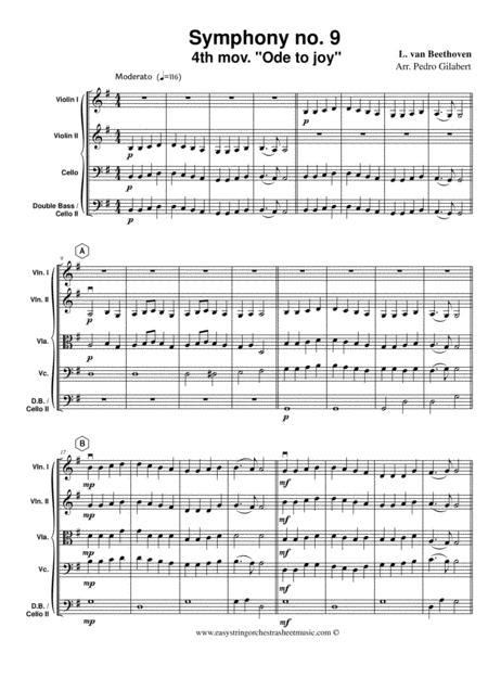 Ode To Joy (from Symphony No. 9) (Orchestra/Concert Band Flexible Instrumentation)